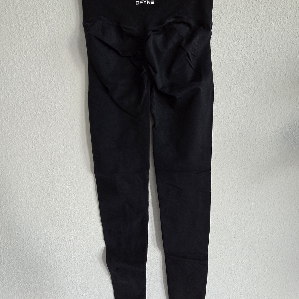 High-Waist Black Women's Leggings - Picture 6 of 8